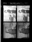 Cooking feature; Caesar Corbett with rifle (2 Negatives)  (January 17, 1959) [Sleeve 35, Folder a, Box 17]